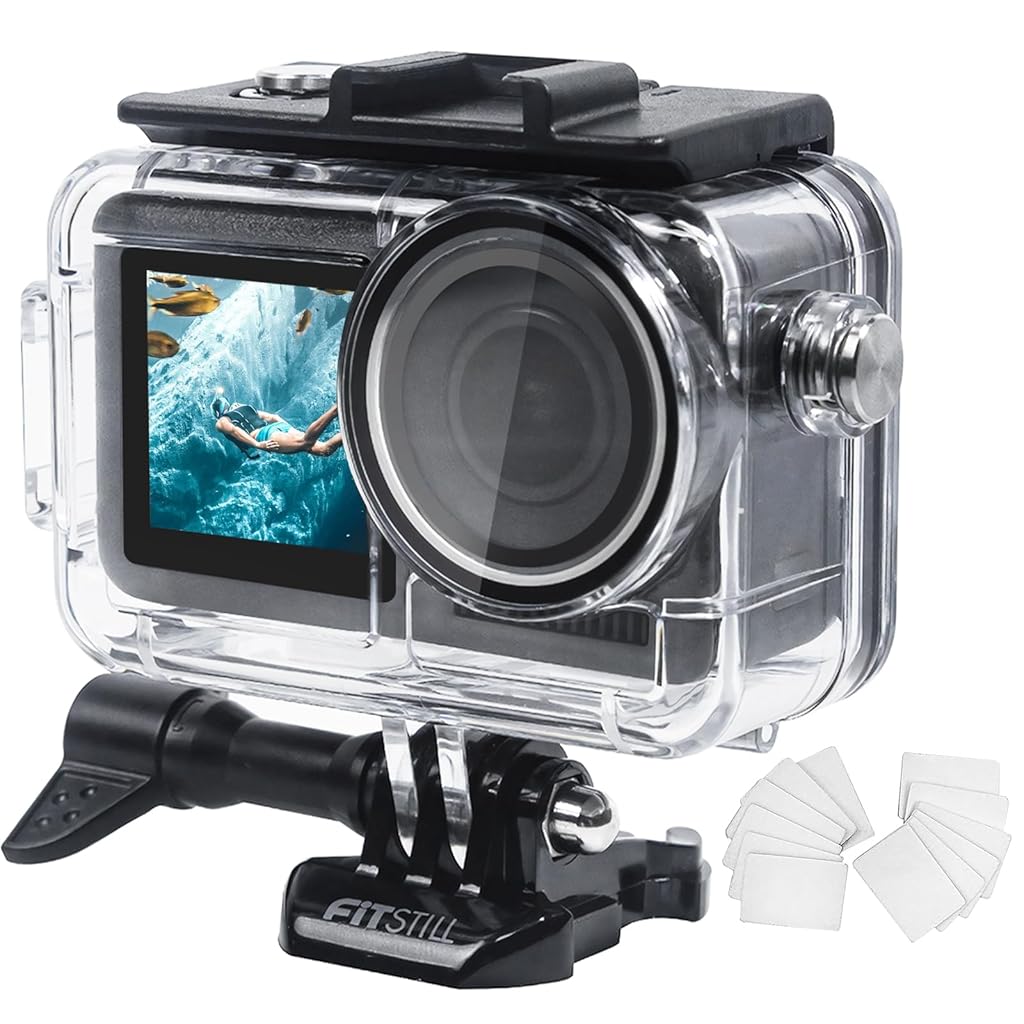 ZORBES® Waterproof Case for DJI Action 5PRO/4/3 with Anti-Fog Underwater Housing Shell Cage Supports 50M/164FT Deep Diving Scuba Snorkeling Swimming with Quick Release Screw, Camera Accessories ZORBES® Waterproof Case for DJI Action 5PRO/4/3 with Anti-Fog Underwater Housing Shell Cage Supports 50M/164FT Deep Diving Scuba Snorkeling Swimming with Quick Release Screw, Camera Accessories